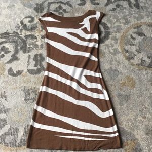 🛑BOGO‼️Never Worn!  INC Petite animal print fitted dress